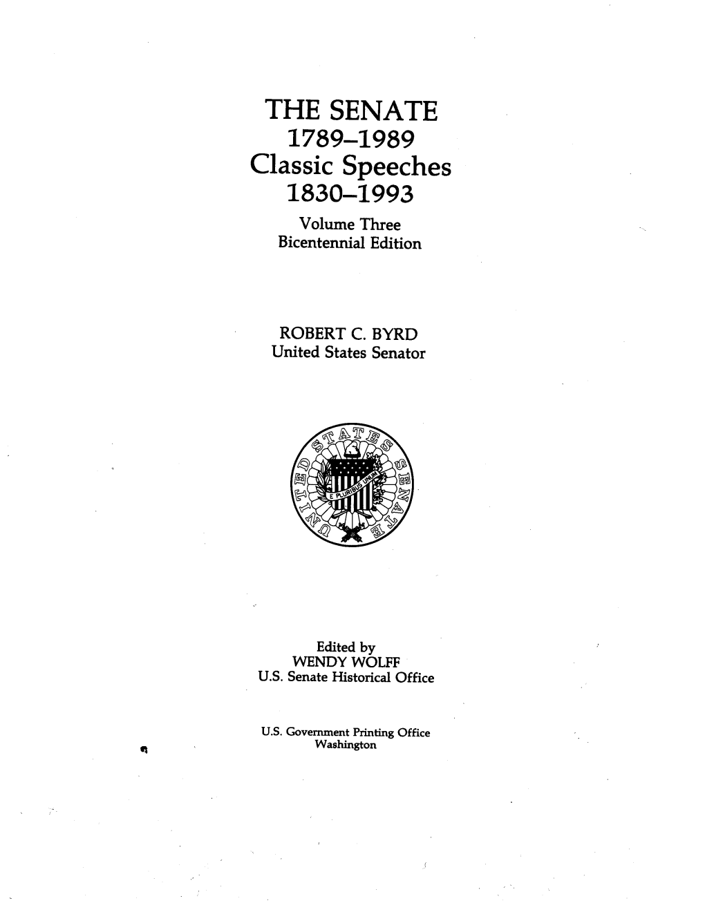 AMERICAN SYSTEM 1 February 2, 3, and 6,· 1832 (In the Senate)