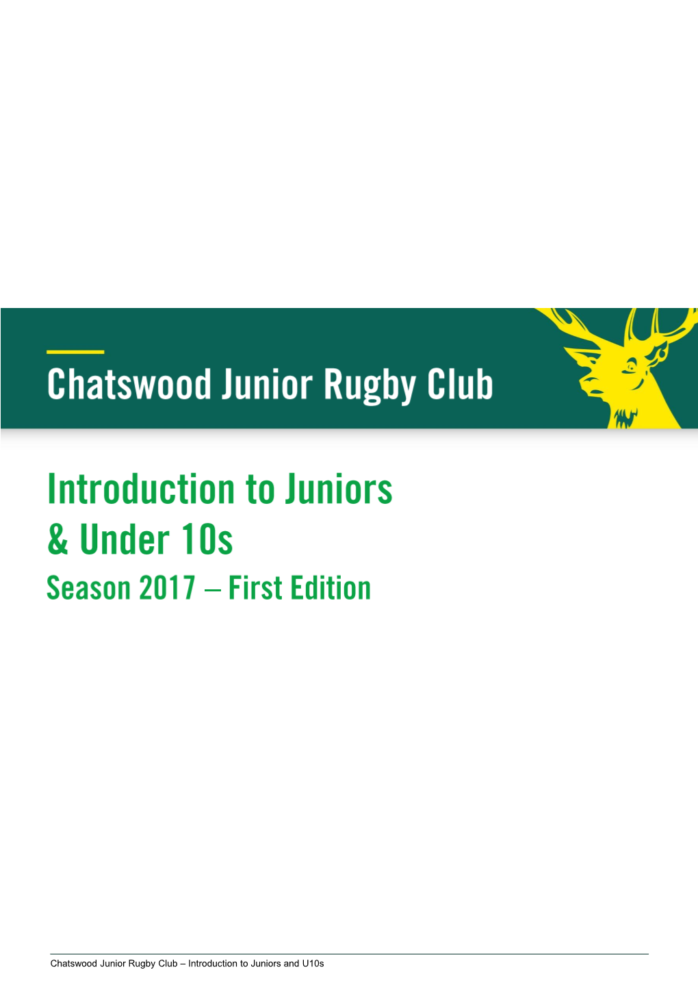 Introduction to Juniors and U10s