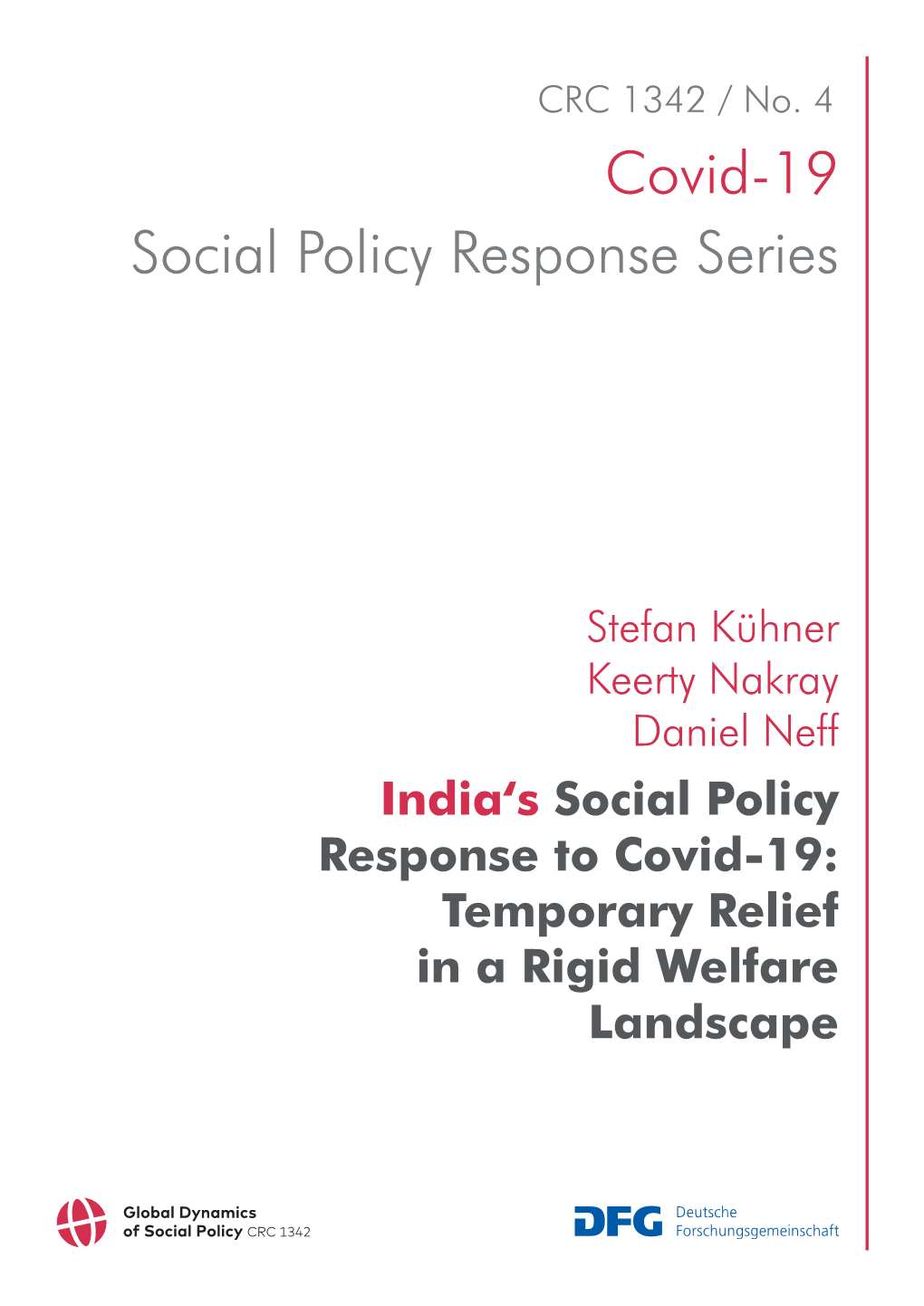 India's Social Policy Response to Covid-19