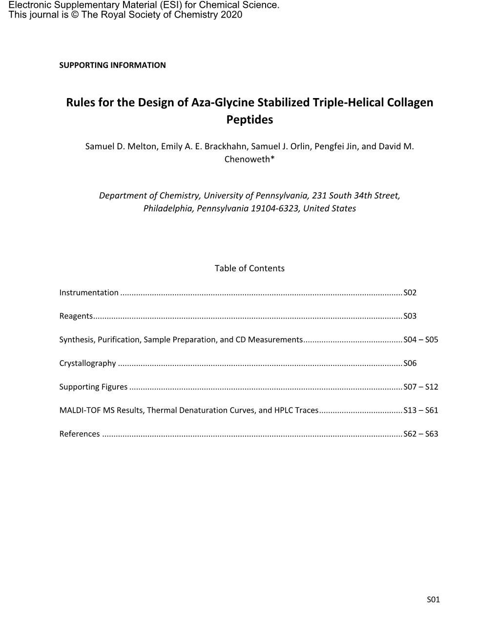 Rules for the Design of Aza-Glycine Stabilized Triple-Helical Collagen Peptides