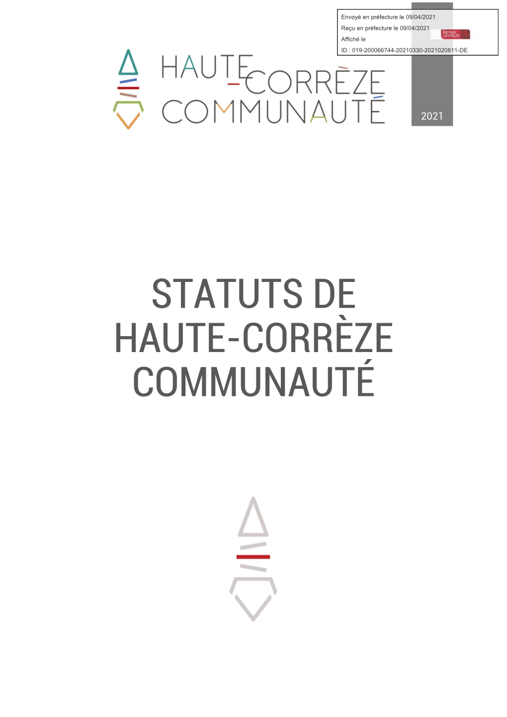 Statuts De Haute-Corrèze Communauté