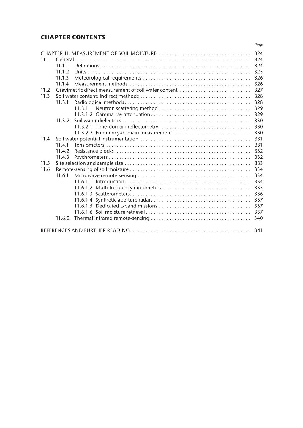 Measurement of Soil Moisture