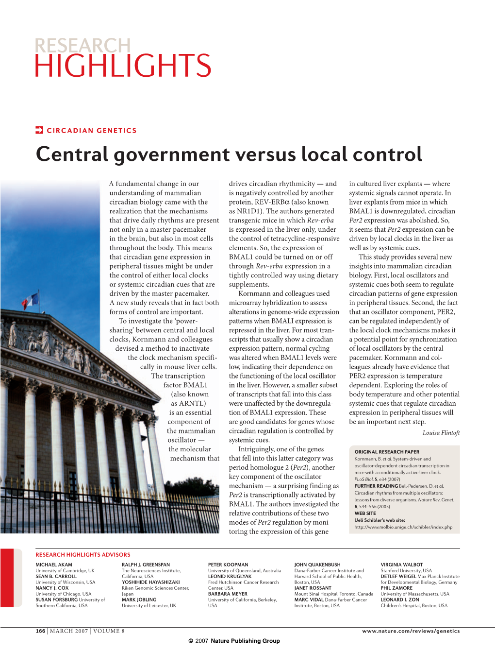 Central Government Versus Local Control