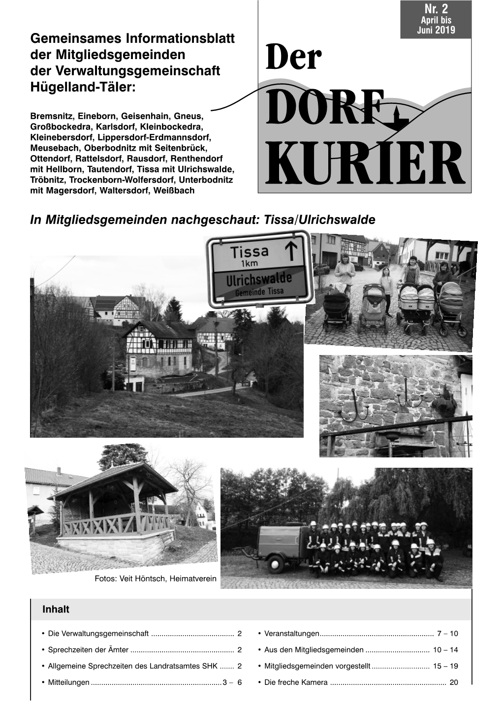 Der Dorfkurier / Ausgabe 2/2019 Als Pdf-Datei