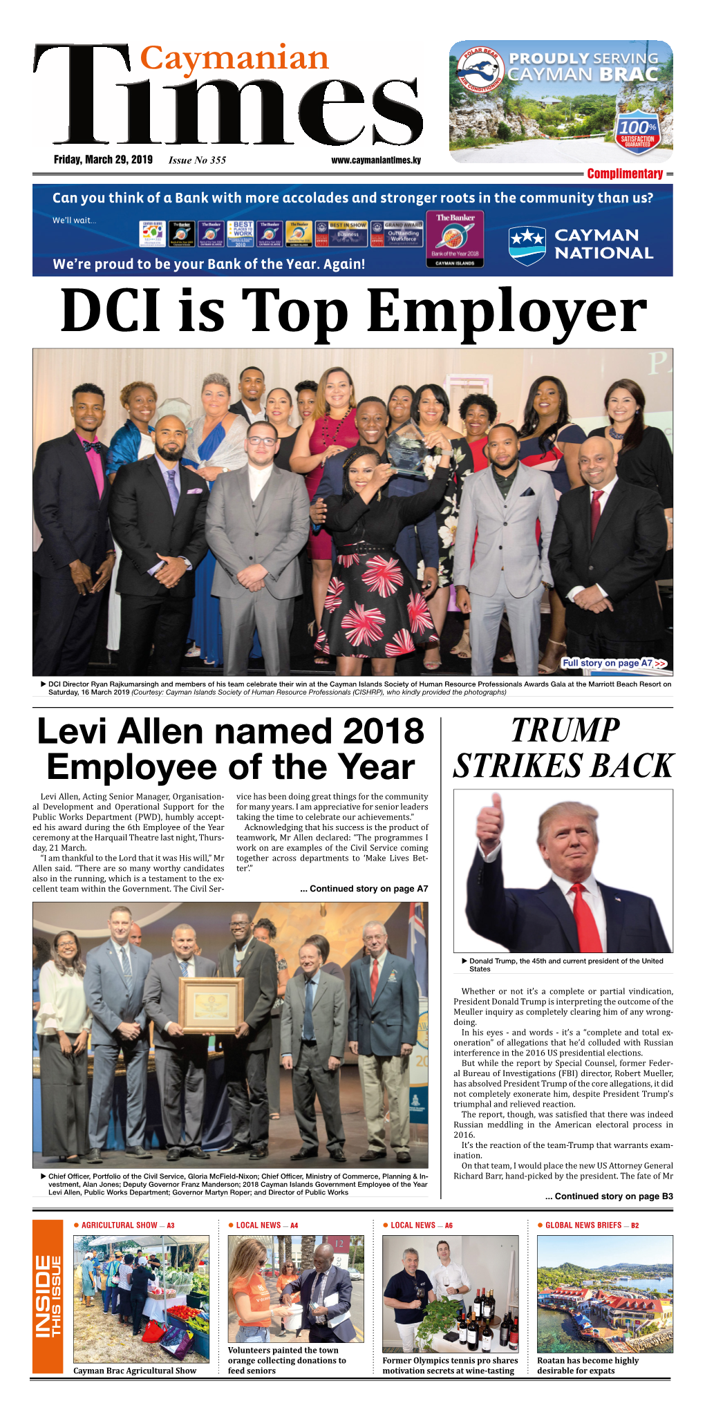 Friday, March 29, 2019 Issue No 355 Complimentary