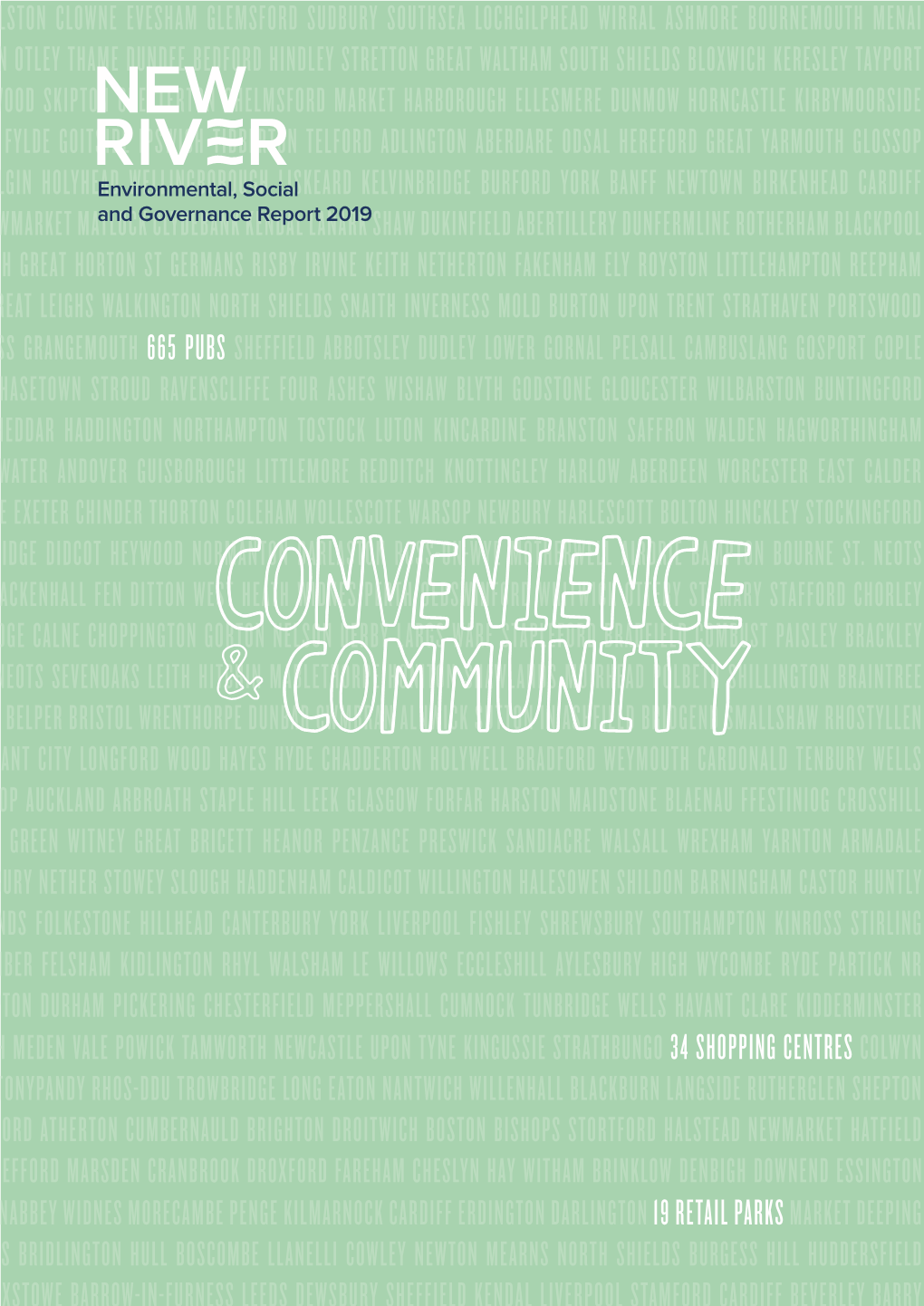 Newriver REIT Plc Environmental, Social & Governance Report 2019