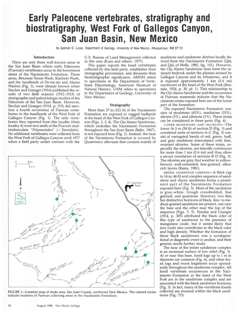 Early Paleocene Vertebrates, Stratigraphy, and Biostratigraphy