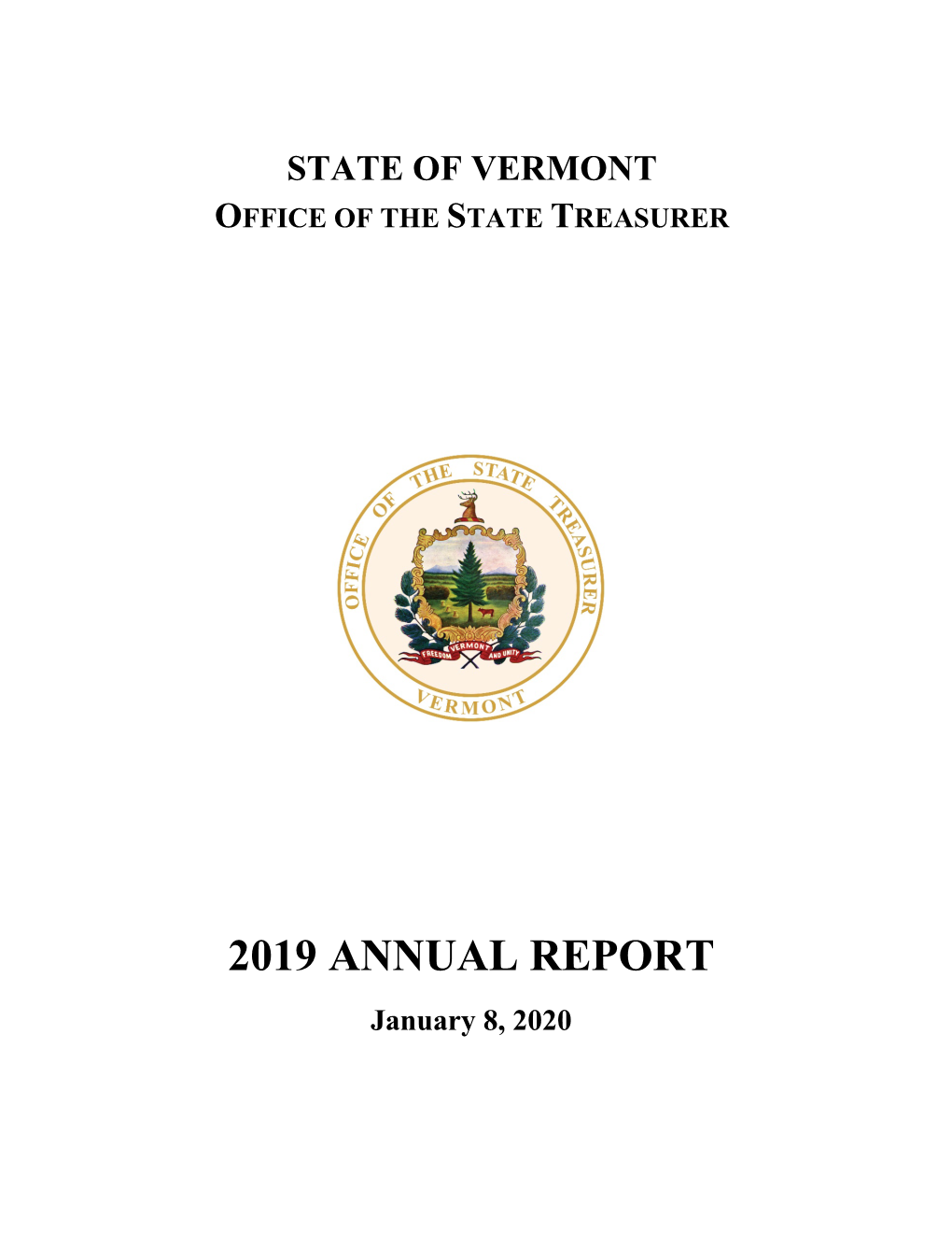 State Treasurer: 2019 Annual Report