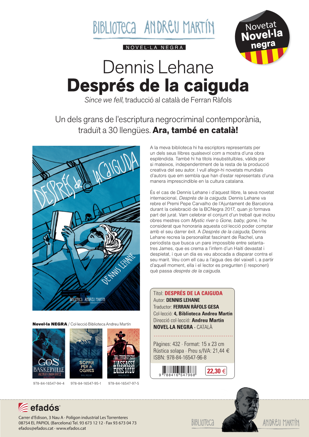 Dennis Lehane Després De La Caiguda Since We Fell, Traducció Al Català De Ferran Ràfols