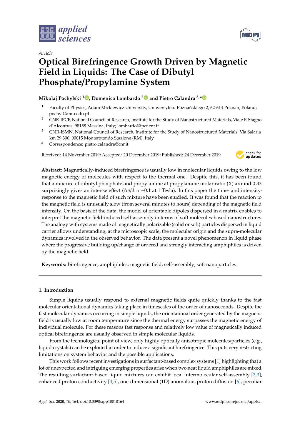 Optical Birefringence Growth Driven by Magnetic Field in Liquids: the Case of Dibutyl Phosphate/Propylamine System