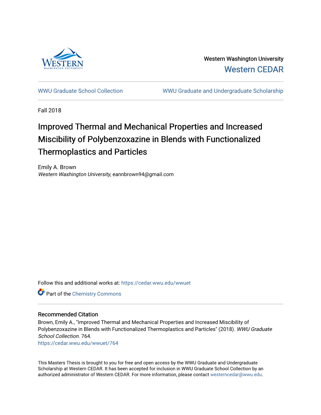 Improved Thermal and Mechanical Properties and Increased Miscibility of Polybenzoxazine in Blends with Functionalized Thermoplastics and Particles