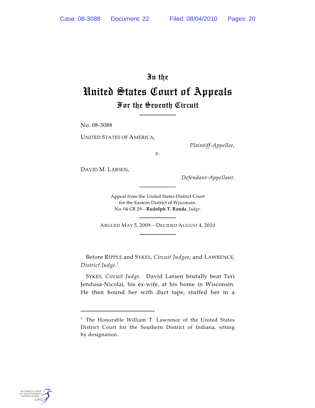 United States Court of Appeals for the Seventh Circuit