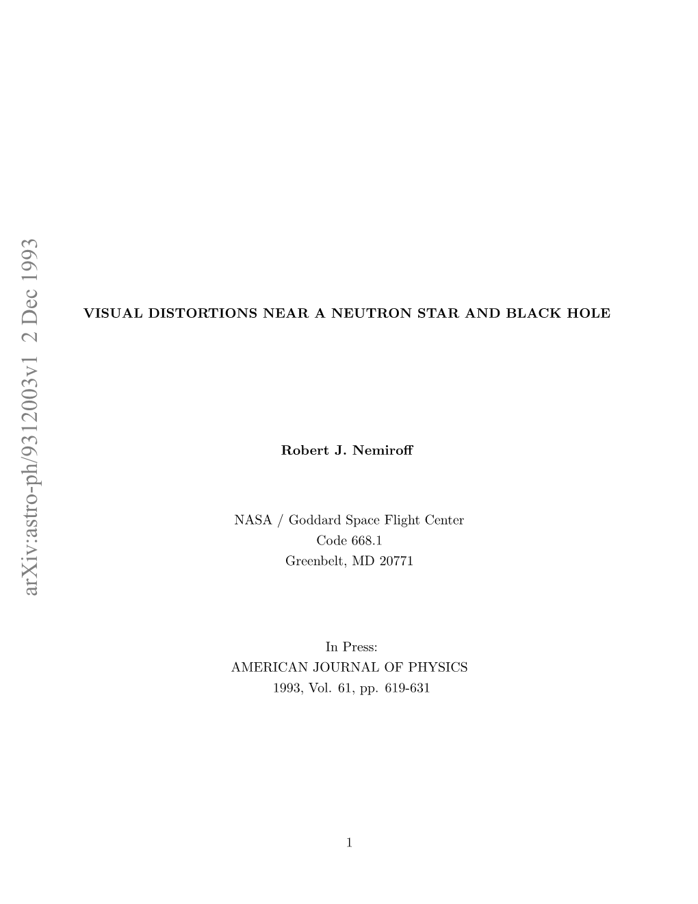 Arxiv:Astro-Ph/9312003V1 2 Dec 1993