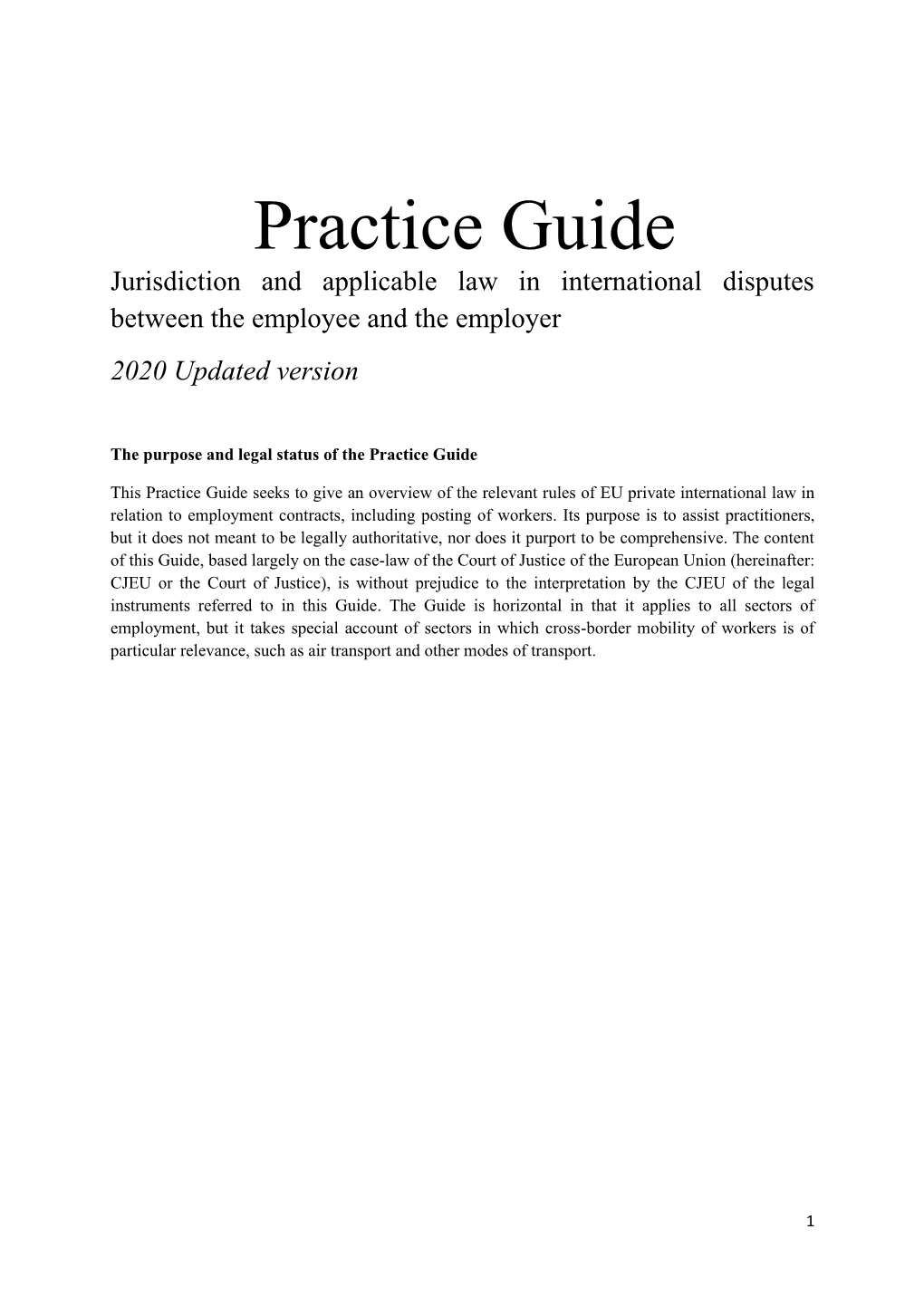 Employment Practice Guide