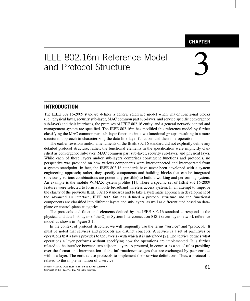 IEEE 802.16M Reference Model and Protocol Structure 3