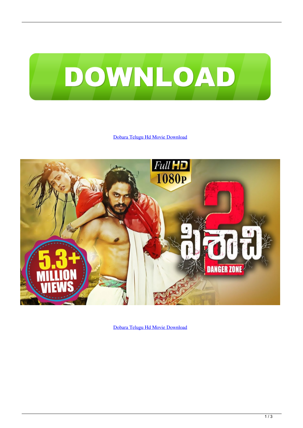 Dobara Telugu Hd Movie Download