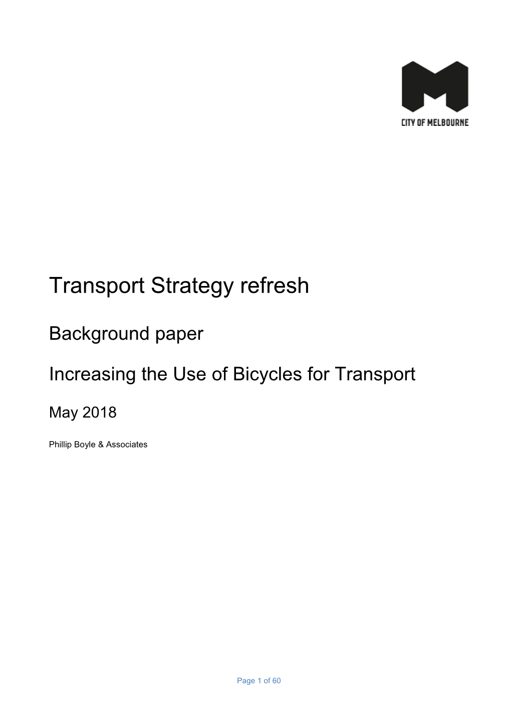 Transport Strategy Refresh Background Paper