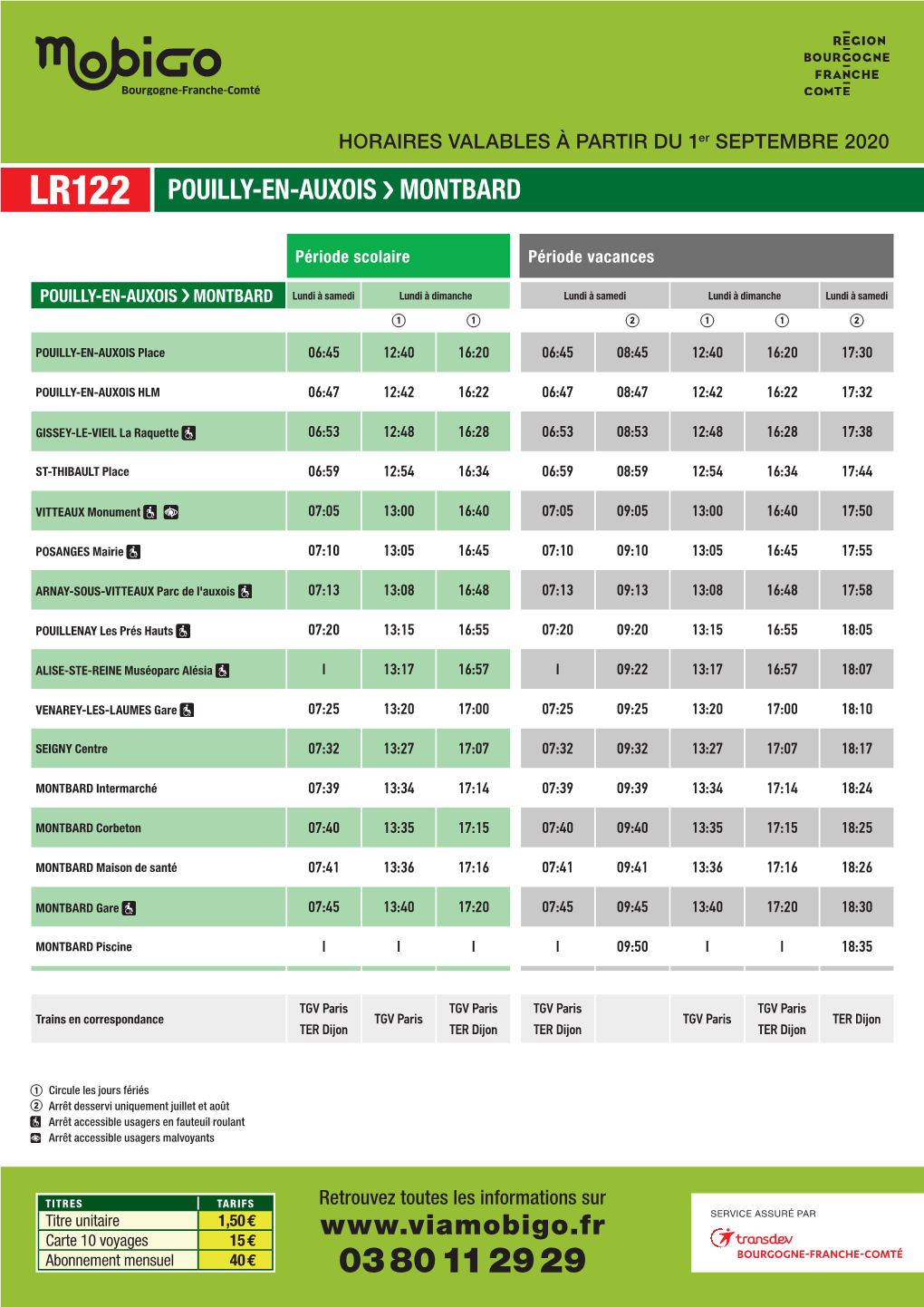 Lr122 Pouilly-En-Auxois Montbard