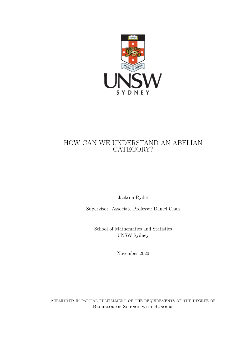 How Can We Understand an Abelian Category?