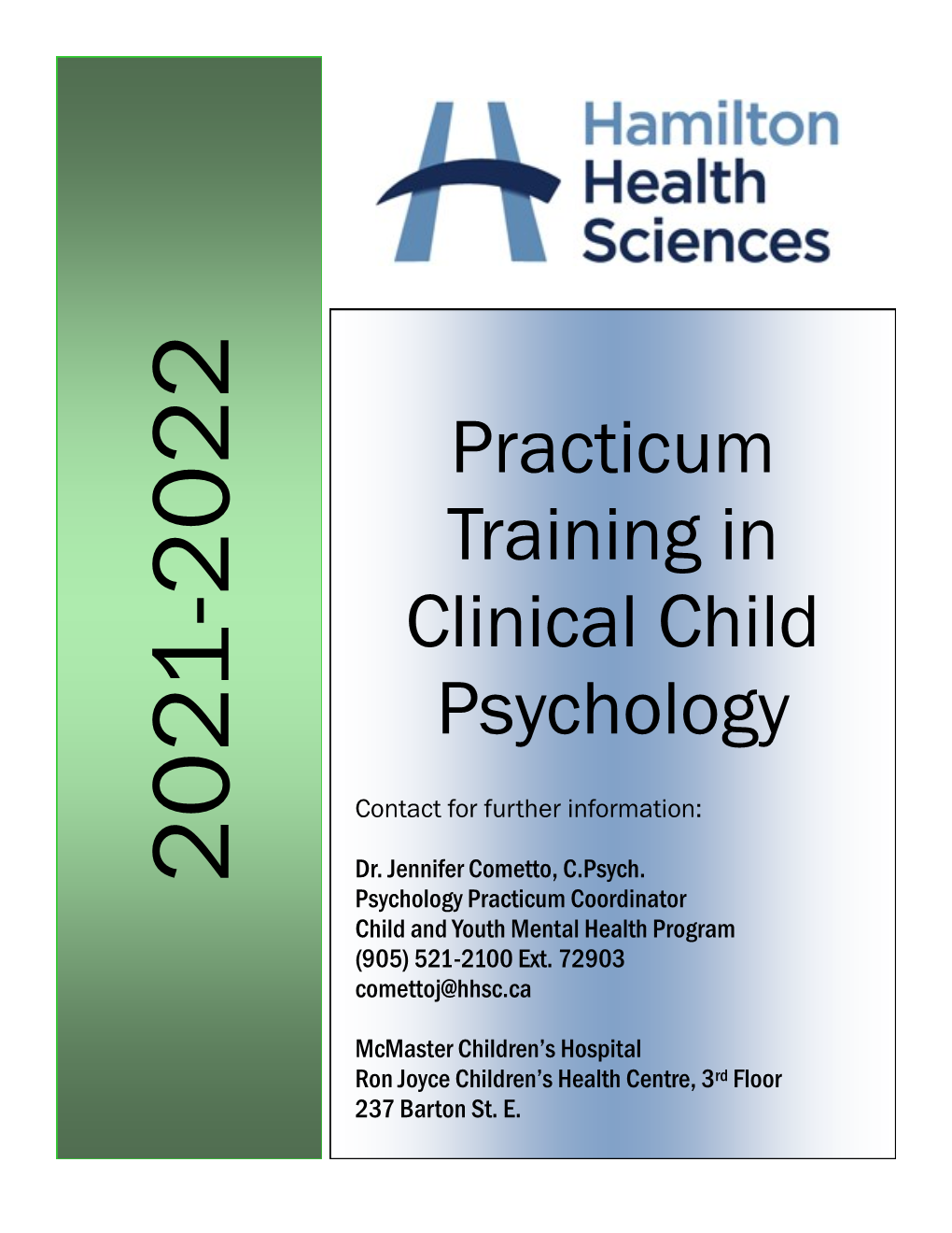 Practicum Training in Clinical Child Psychology