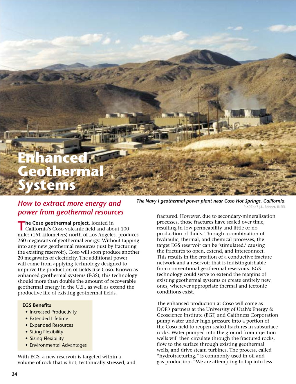 Enhanced Geothermal Systems