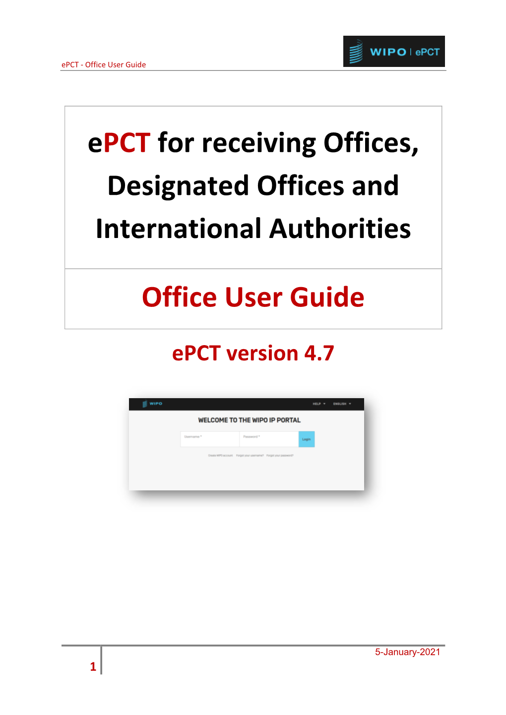 Epct for Offices User Guide