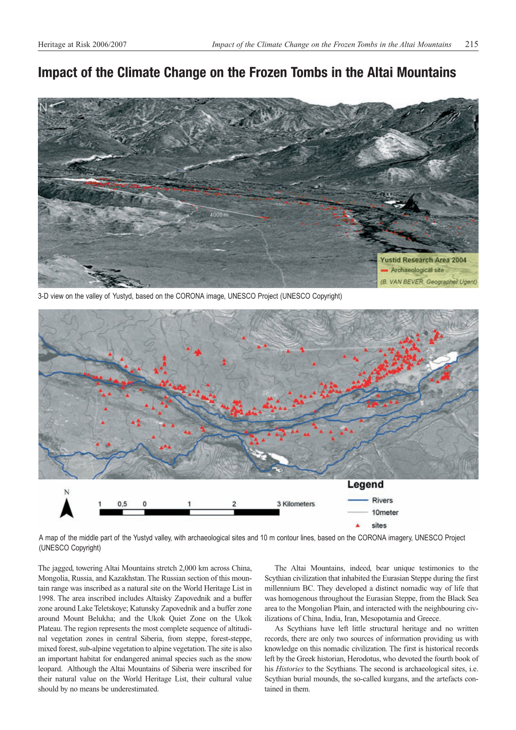 Impact of the Climate Change on the Frozen Tombs in the Altai Mountains 215