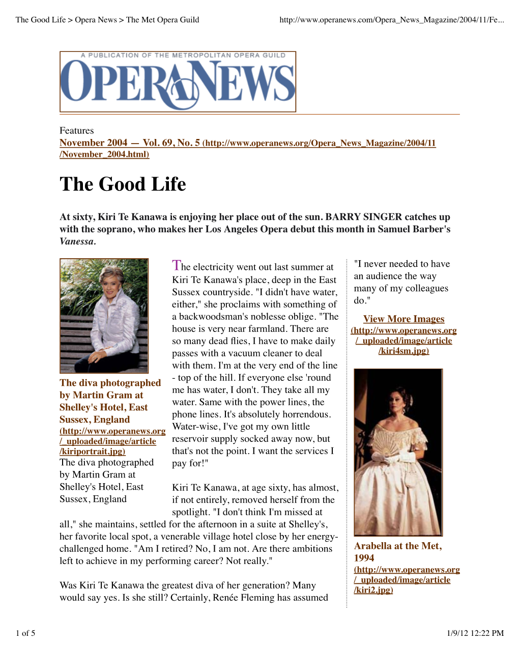 The Good Life > Opera News > the Met Opera Guild