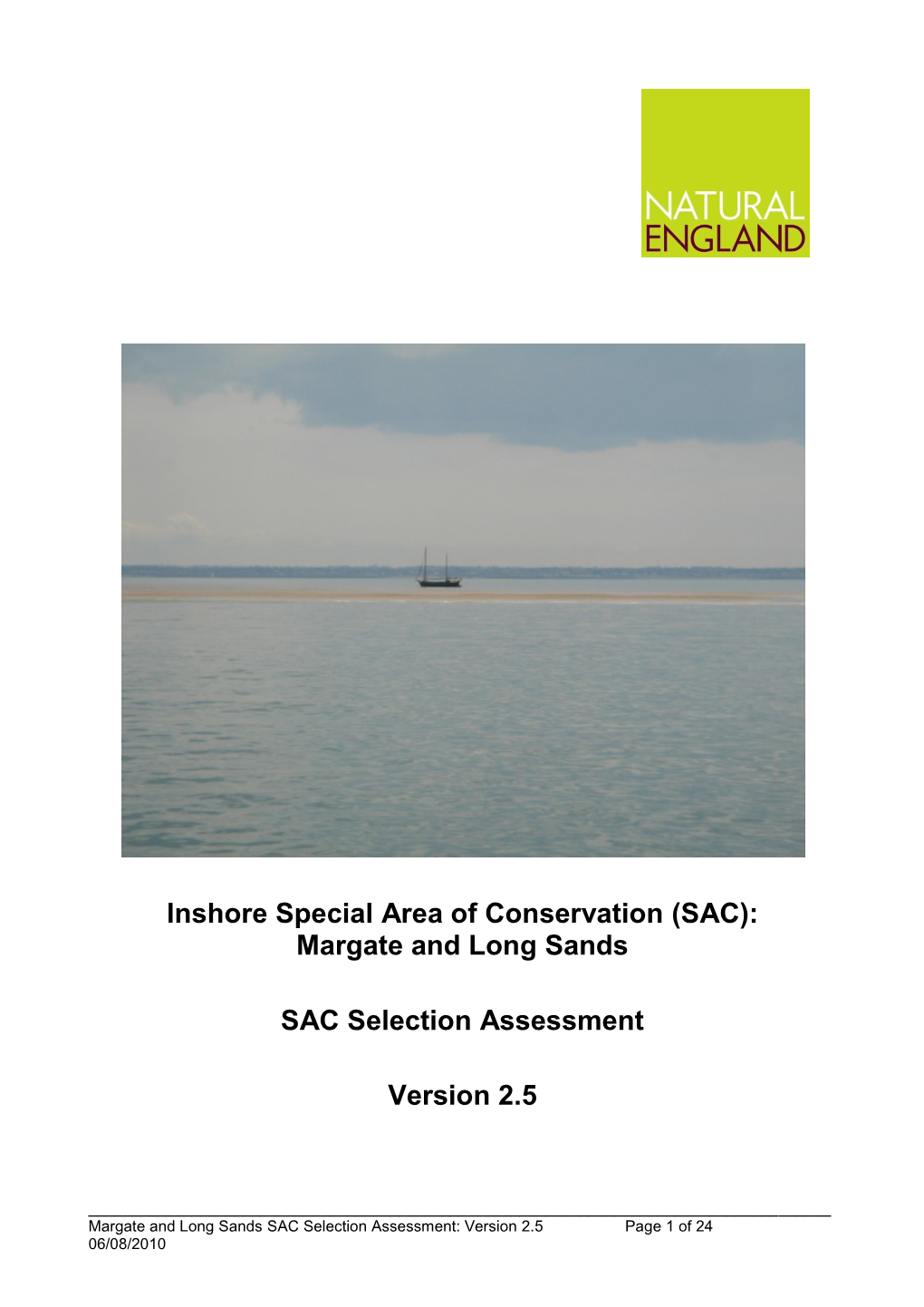 Margate and Long Sands Csac Selection Assessment Document