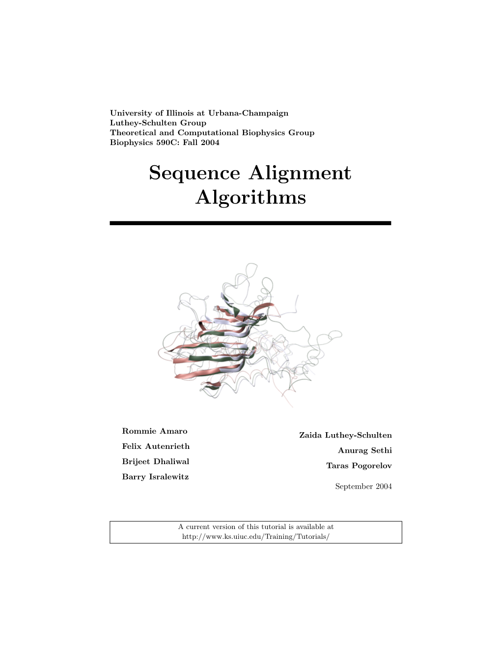 Sequence Alignment Algorithms