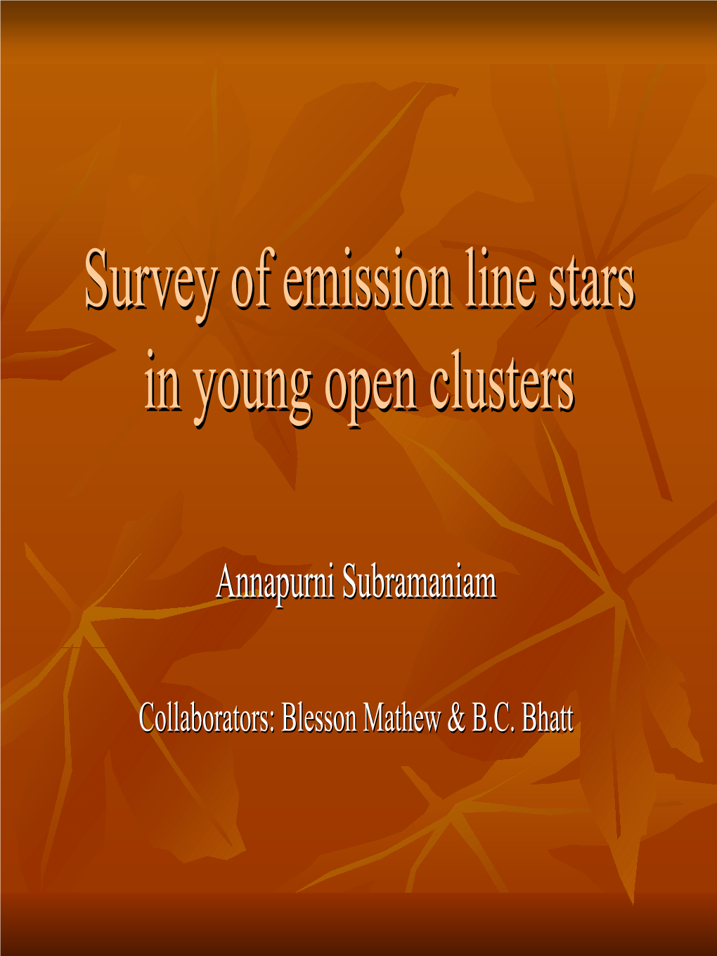 Survey of Emission Line Stars in Young Open Clusters