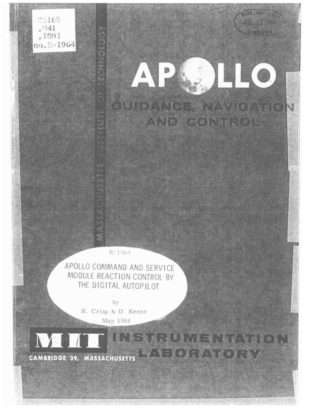 Apollo Command and Service Module Reaction Control by the Digital Autopilot