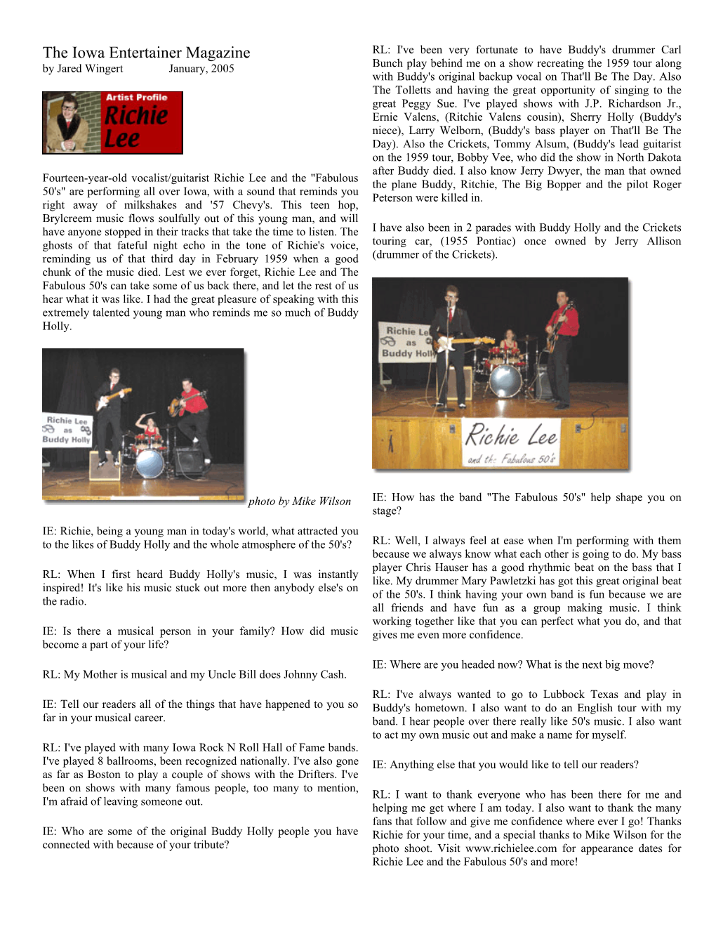 The Iowa Entertainer Magazine