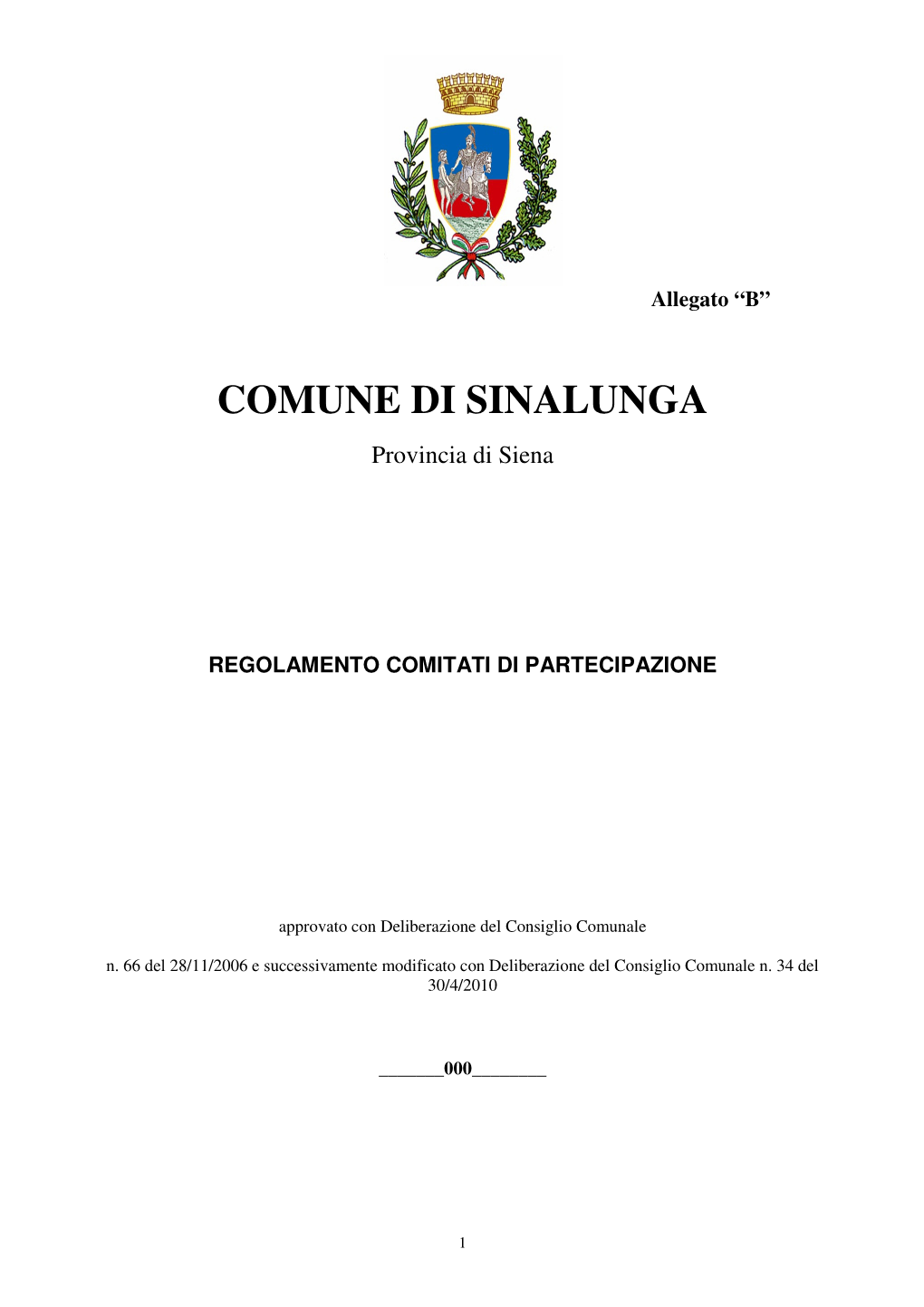 Regolamento Comitati Di Partecipazione