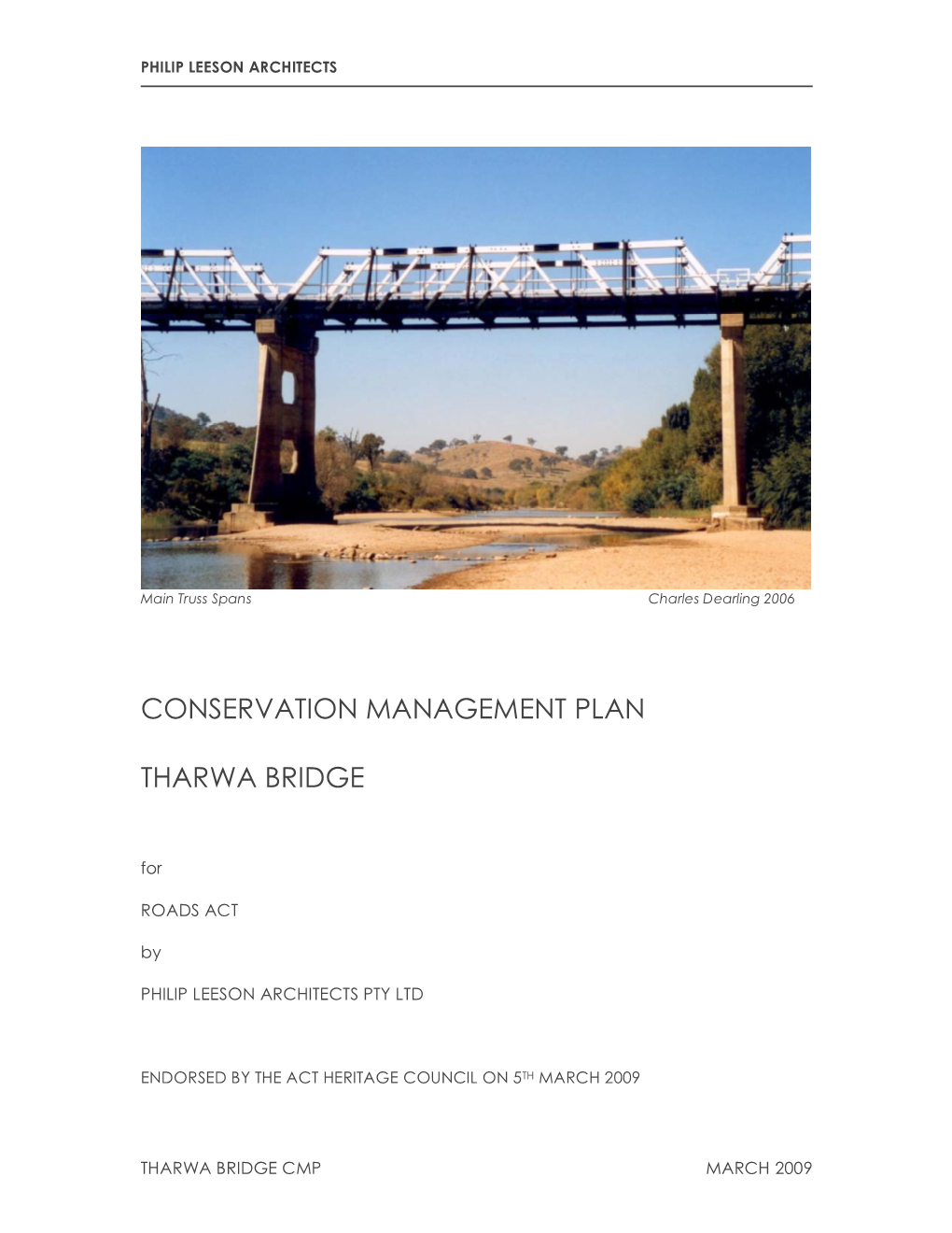 Conservation Management Plan