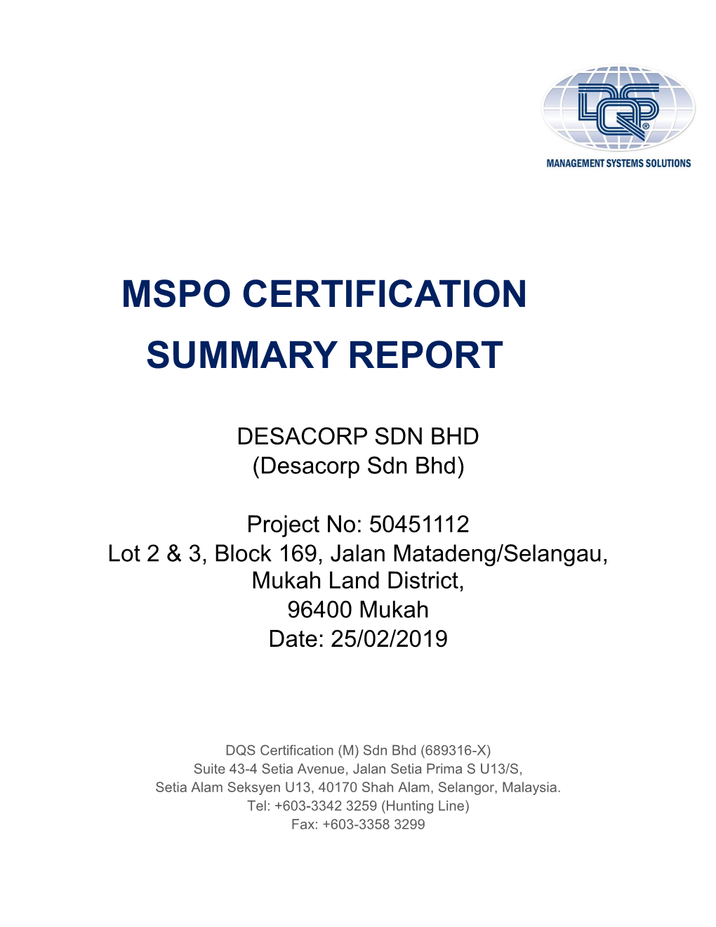 DESACORP SDN BHD (Desacorp Sdn Bhd)