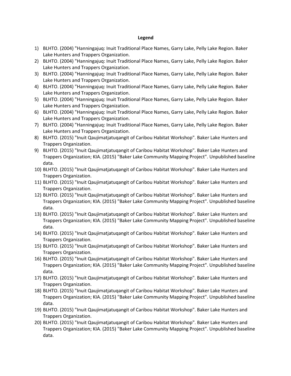 Hanningajuq: Inuit Traditional Place Names, Garry Lake, Pelly Lake Region