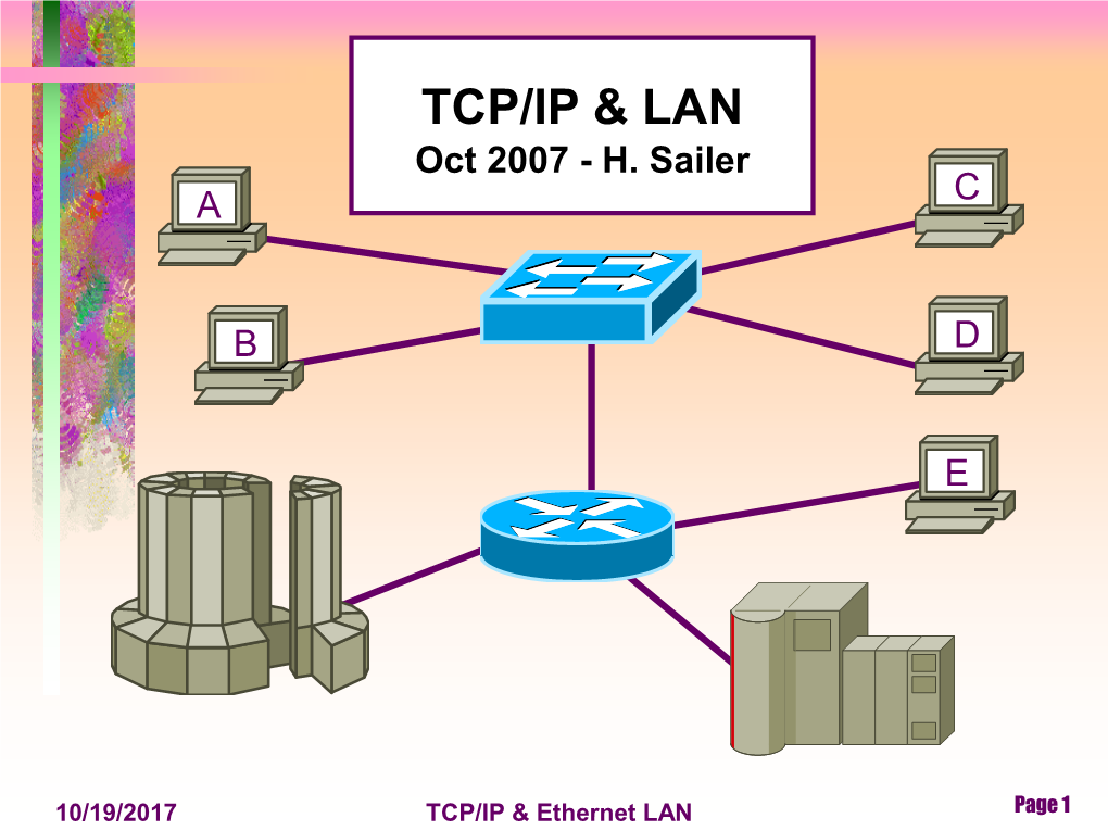 Ethernet and TCP/IP Presentation