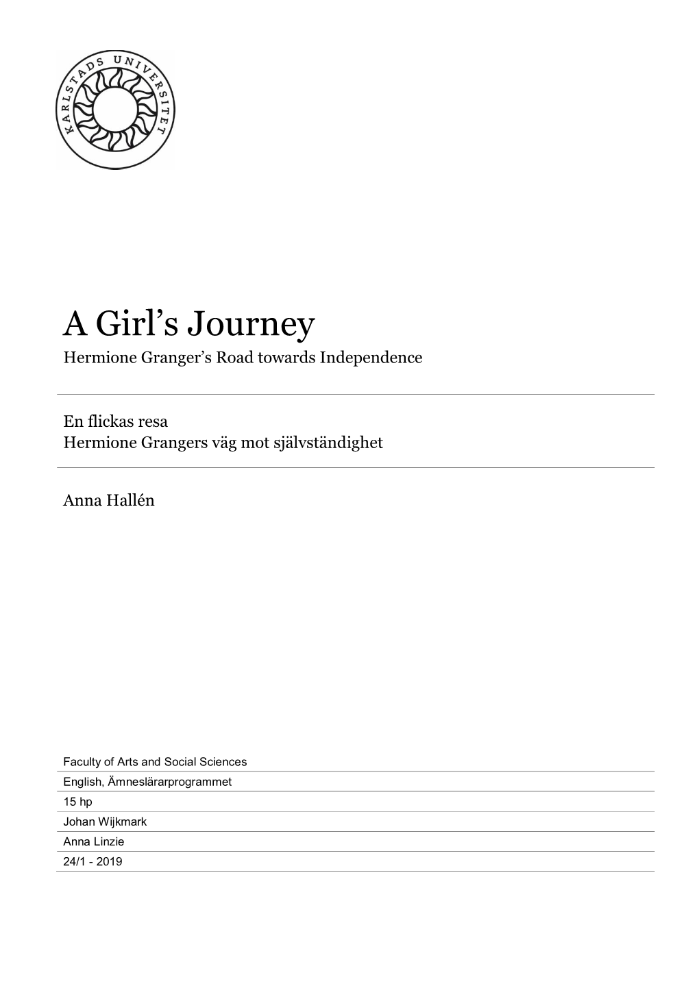 A Girl's Journey