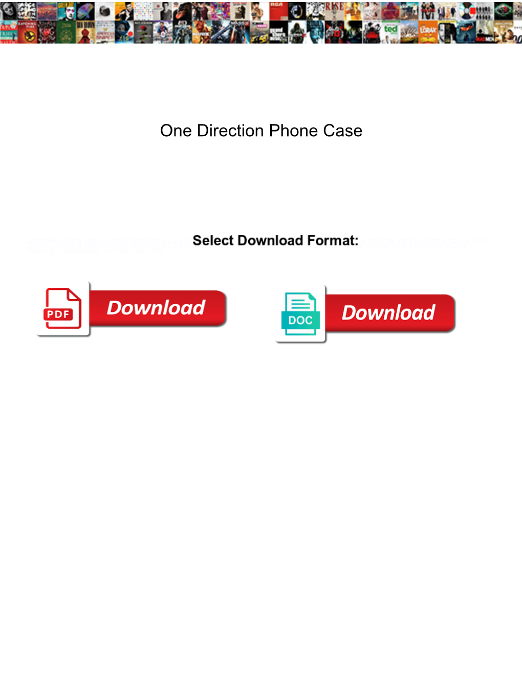 One Direction Phone Case