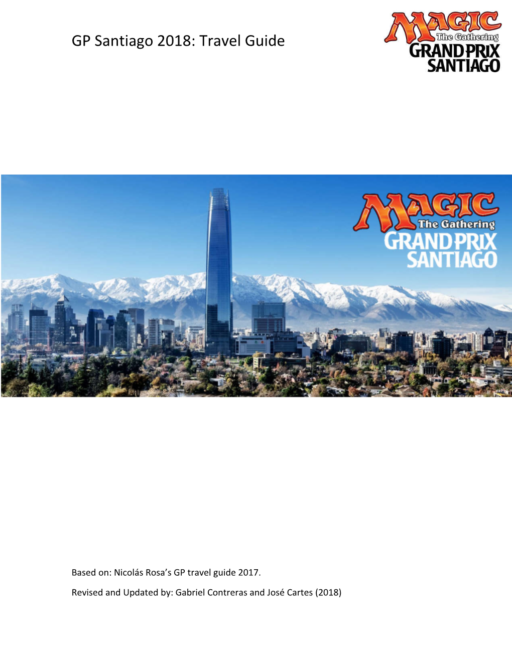 GP Santiago 2018: Travel Guide