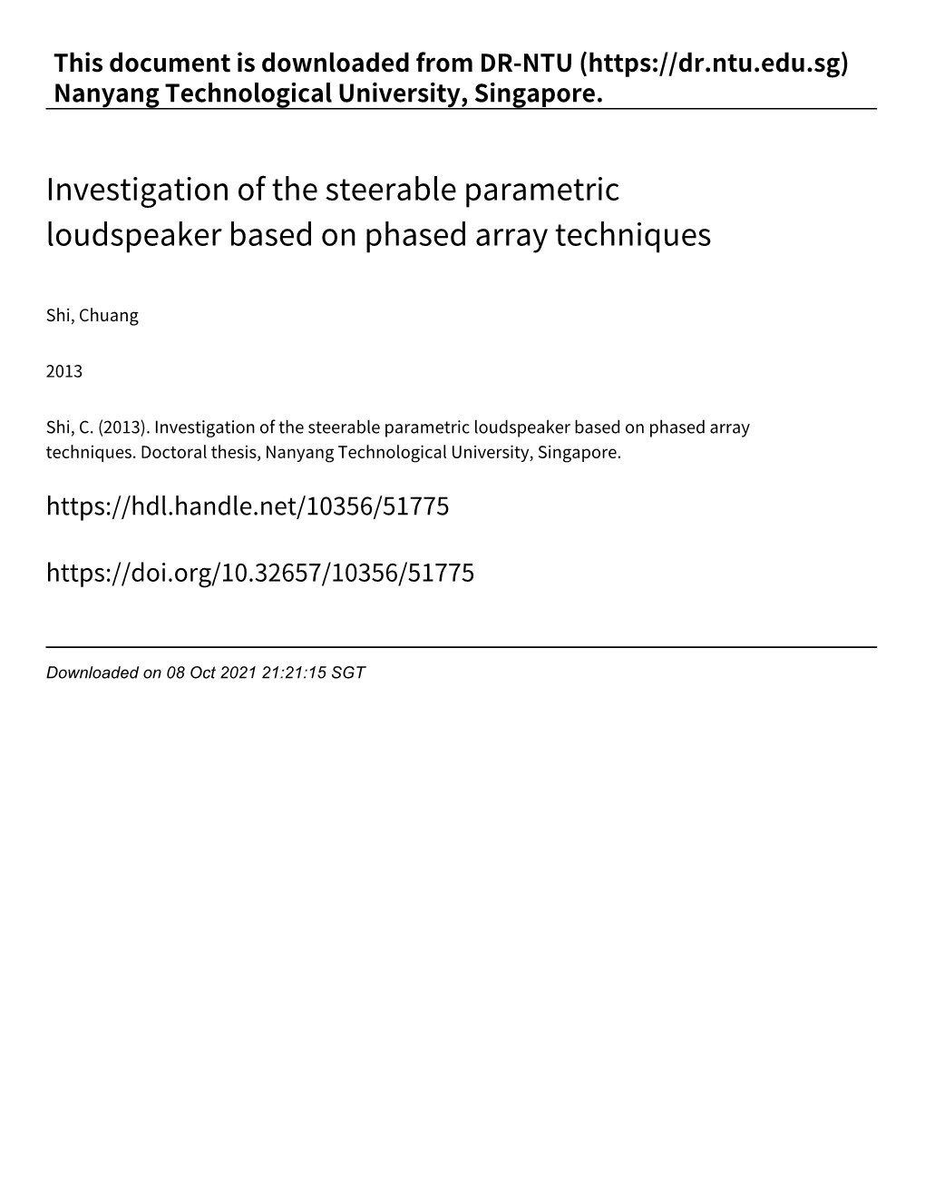 Investigation of the Steerable Parametric Loudspeaker Based on Phased Array Techniques