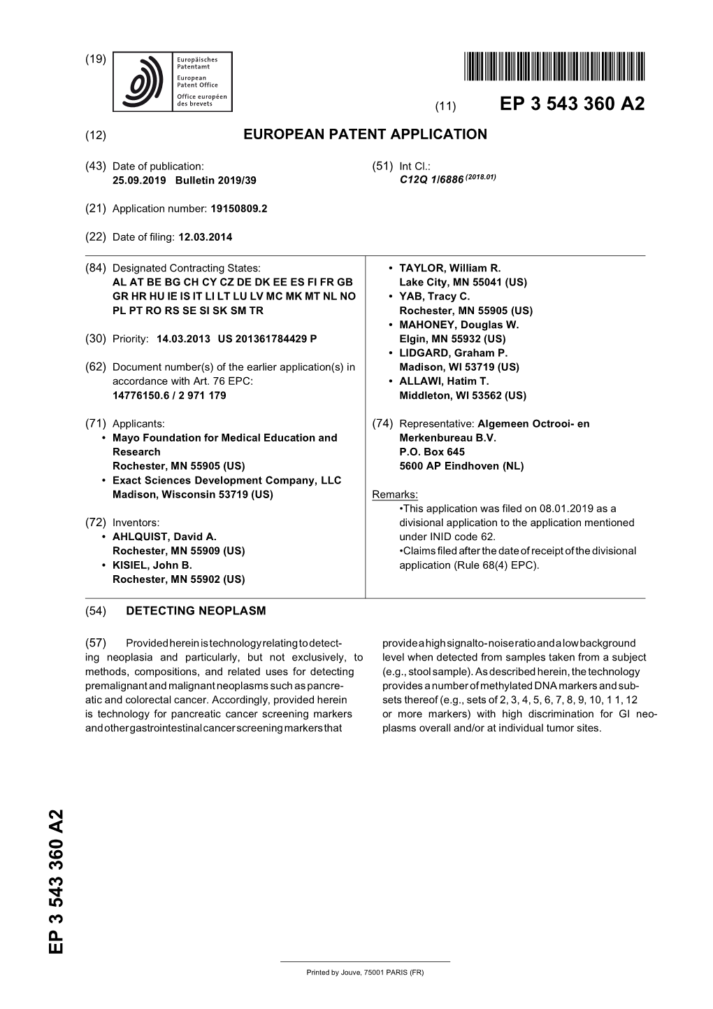 Detecting Neoplasm