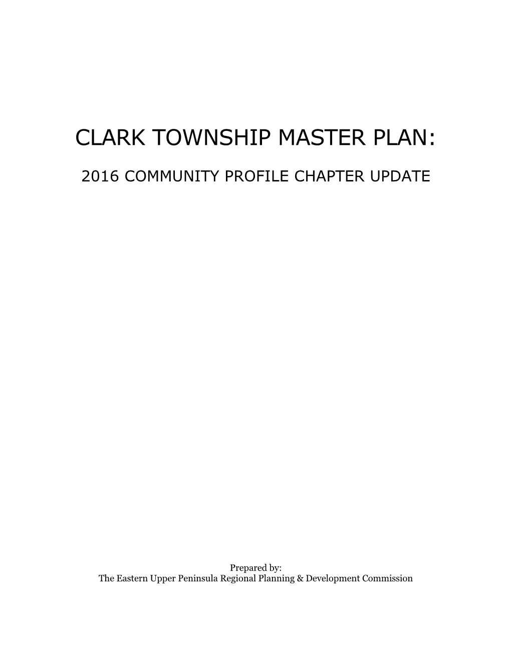 Clark Township Master Plan