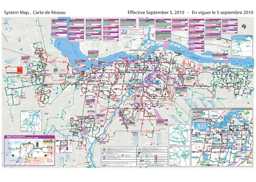 System Map , Carte De Réseau Effective September 5, 2010