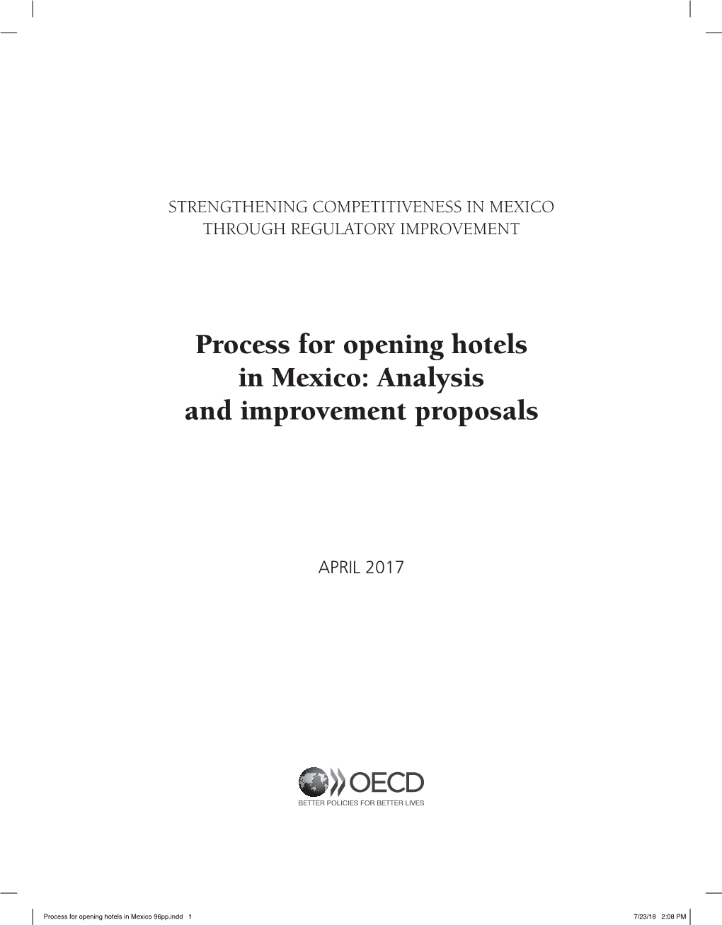 Process for Opening Hotels in Mexico: Analysis and Improvement Proposals