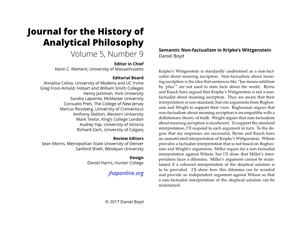 Semantic Non-Factualism in Kripke's Wittgenstein