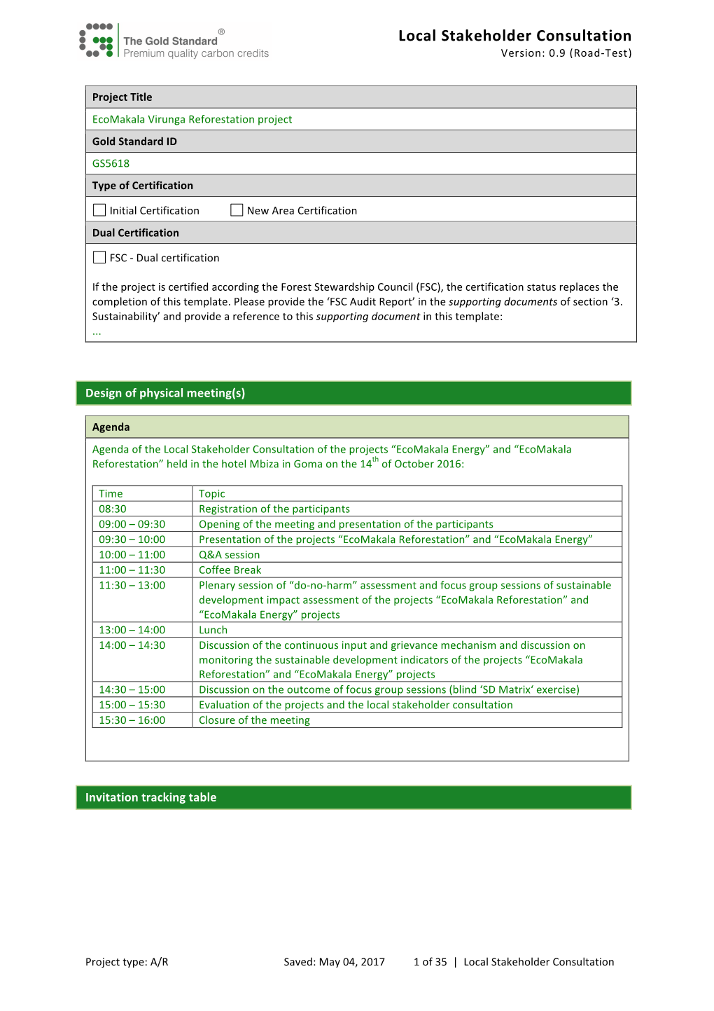 Document 3.2 Local Stakeholder Consultation Report