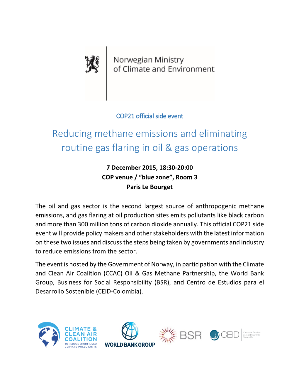Reducing Methane Emissions and Eliminating Routine Gas Flaring in Oil & Gas Operations