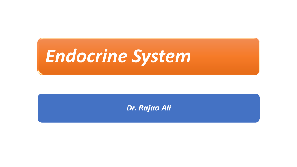 Endocrine System